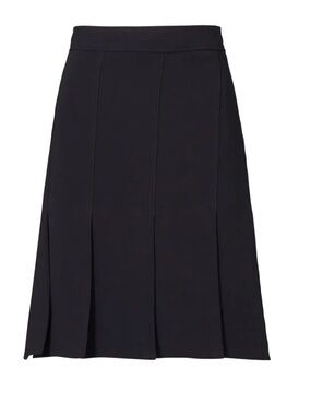 Trina Turk, black car wash skirt - bottom pleats - NWT - Sz 6 / Neiman Marcus